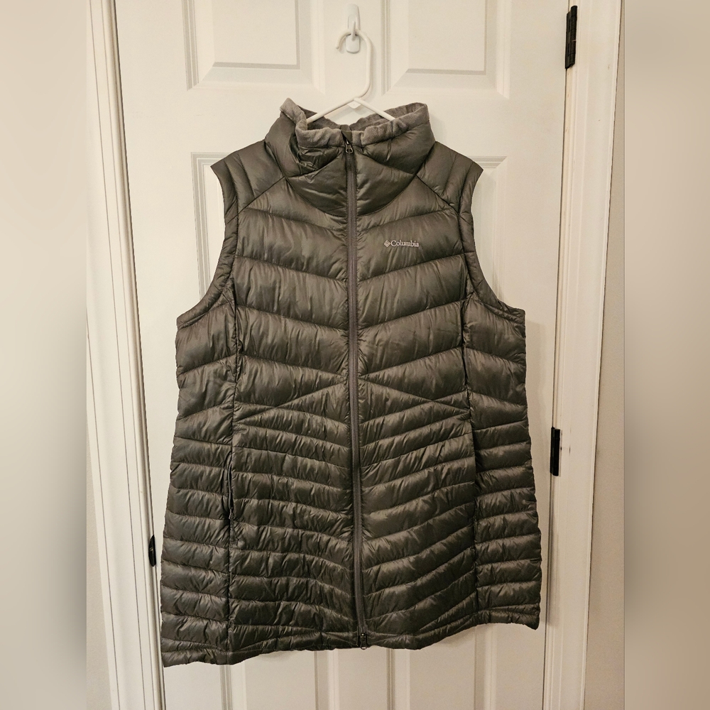 Columbia Omniheat Long Grey Vest 2X